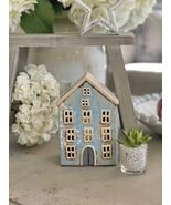 Ceramic Light Blue House Lantern/Candle Holder - $23.28