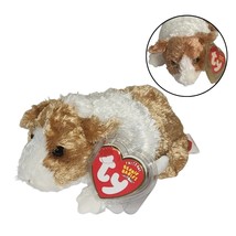 TY Beanie Babies TWITCH Guinea Pig Plush 6” Brown White Stuffed Animal Toy - $16.72