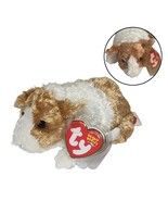 TY Beanie Babies TWITCH Guinea Pig Plush 6” Brown White Stuffed Animal Toy - $312.56 MXN