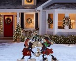 Disney  30-in Mickey and Minnie Mouse Kissing Scene Christmas Yard Decor... - $46.74