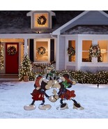 Disney  30-in Mickey and Minnie Mouse Kissing Scene Christmas Yard Decor... - £37.45 GBP
