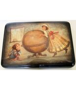 Russian Lacquer Box One Of A Genre &quot;The Thoughts Of Children&quot; By Oleg Ya... - $9,488.85 MXN
