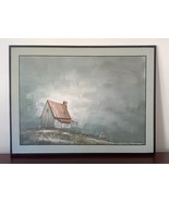 Oil Painting on Canvas Listed Artist Milton Lenoir Beach Cottage Large &amp;... - £717.85 GBP