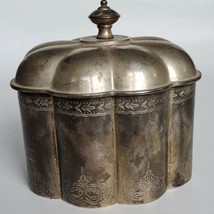 VTG Godinger Silver Co. Silver Plated Red Velvet Lined Jewelry Trinket Box, 1994 - £17.86 GBP