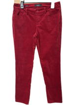 Talbots Signature Red Velvet Pants Womens Waist 30 Costume Christmas San... - $255.17 MXN