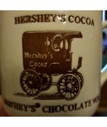 Vtg Hershey&#39;s Cocoa Hershey&#39;s Chocolate World Pedestal Mug w Foil Tag Japan - £14.70 GBP