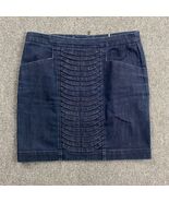 Anthropologie Leifsdottir Skirt Women&#39;s 8 Blue Denim Mini Cotton Blend - €25,66 EUR