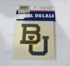 NCAA Baylor Bears White Trim Logo Vinyl Decal 4&quot; by 4&quot; by SAS Design - £8.85 GBP