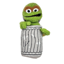 16&quot; NANCO 2003 SESAME STREET OSCAR THE GROUCH STUFFED ANIMAL PLUSH TOY W... - £14.87 GBP