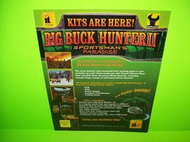 BIG BUCK HUNTER II Original 2003 Video Arcade Game Flyer Vintage Retro Artwork  - £16.41 GBP