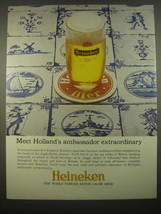 1966 Heineken Beer Ad - Meet Holland&#39;s ambassador extraordinary - £14.60 GBP