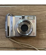 Canon Digital Camera PowerShot A560 7.1MP Silver Tested - £90.33 GBP