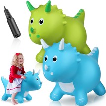 2 Pack Dinosaur Bouncy Hopper, Horse Animal Hopper Bouncer, Inflatable R... - £64.10 GBP