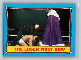 The Loser Must Bow #34 1987 Topps WWF - £1.59 GBP