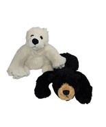 Second Nature Design Plush Bears Lot 2 Grizzly Polar Simply Irresistible... - $15.64