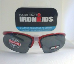 NEW boys Sunglasses IronKids Iron Kids by Foster Grant red Sport Active 02 - £7.98 GBP