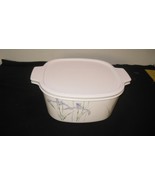 Vintage Corning Ware +SHADOW IRIS&quot; A-3-B  3 Qt Casserole With  NEW Plast... - $41.58