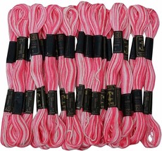 Anchor Threads Cotton Thread Cross Stitch Sewing Hand Embroidery Stranded Pink - £9.53 GBP