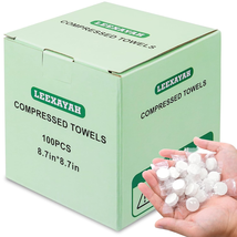 100 PCS Compressed Towel Tablets，Portable Compressed Towels, Compressed Hand Wip - £11.16 GBP