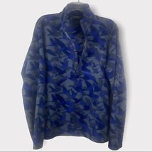 Eddie Bauer Blue Camo 1/4 Zip Fleece Jacket. Women’s Size Medium - £21.15 GBP