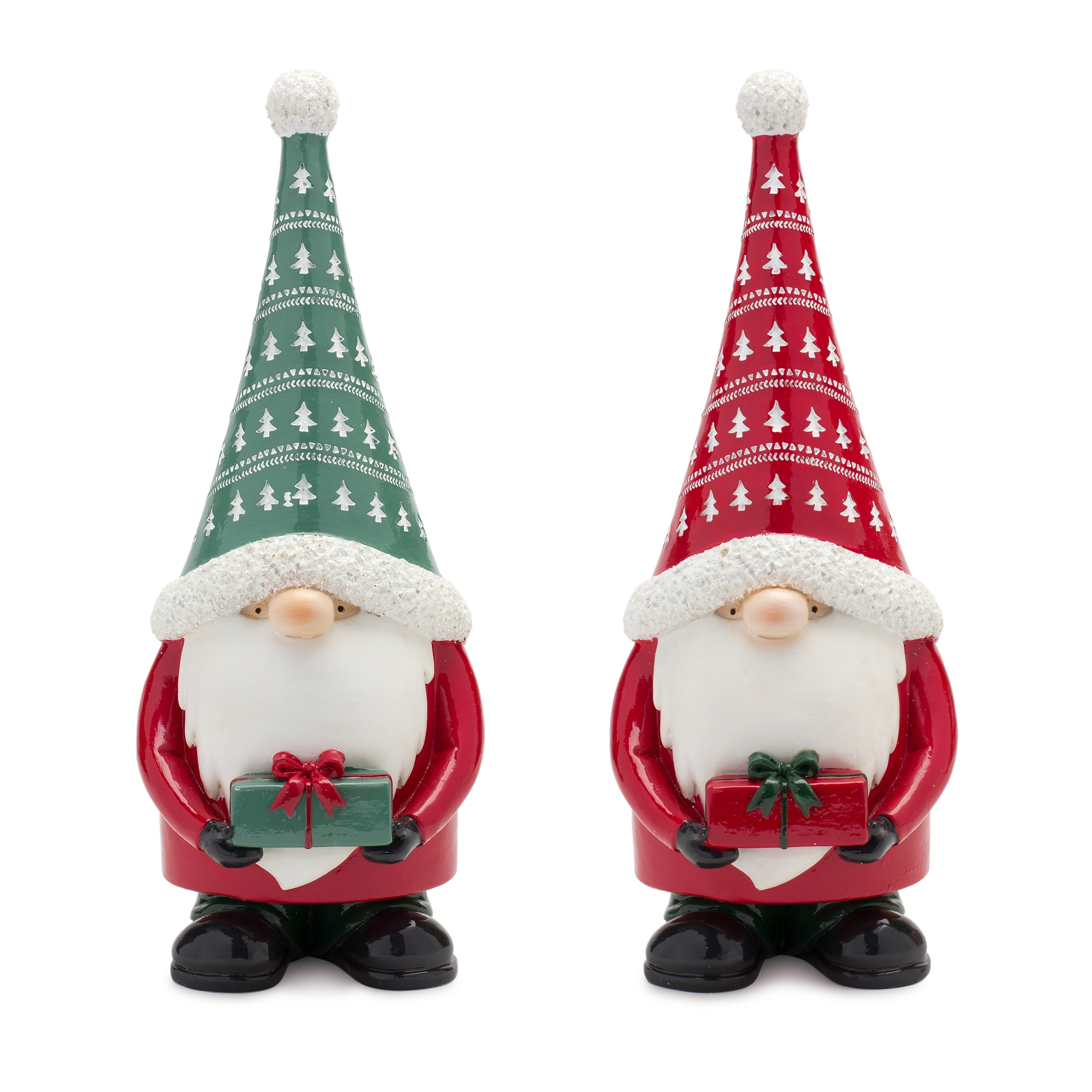 Stone Holiday Gnome Figurine with Present Accent (Set of 2) - $52.56