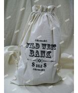 Canvas Wild West Bank Money Bag Prop Bandit Gold Loot Gangster Western O... - $252.06 MXN