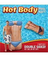 Hot Body Pool Float 2 Sided Inflatable Ocean Beach Double 6 FOOT Raft Su... - $86.93 CAD