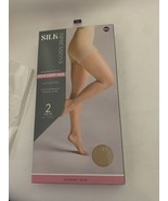 Silk Impressions Pantyhose-2 Pack XXL-Beige-30  Medium Support Sheer - $169.16 MXN