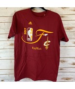 Adidas T-Shirt Cleveland Cavaliers 2017 NBA The Finals Burgundy Medium - $8.73