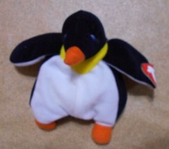 Ty Teenie Beanie Baby &quot;Waddle the Penguin&quot; w/Errors, Rare, 1993, HK - RE... - $168.95