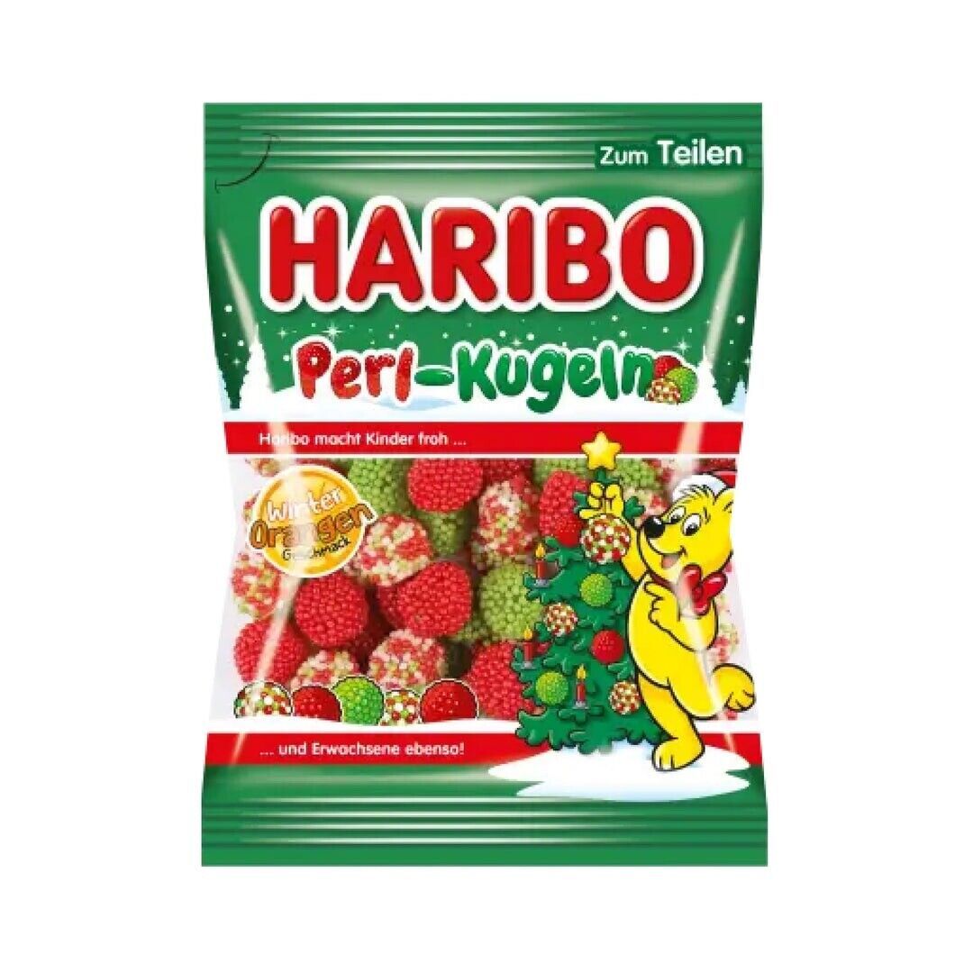 HARIBO Perl Kugeln coated gummy bears w/WINTER ORANGE flavor 175g-FREE SHIPPING