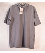 Zara Mens Polo SS Henley T-Shirt Gray M NWT - $54.16 CAD