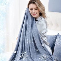 CHOSHOME Cooling Blanket for Hot Sleepers Lightweight Summer Cold Thin, Blue - £32.12 GBP