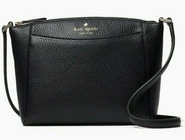 Kate Spade Monica Crossbody Black Pebbled Leather WKR00258 NWT $279 Retail - £79.11 GBP