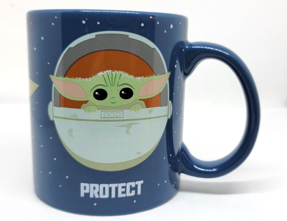 Primary image for Baby YODA Star Wars Coffee Cup Mug SNACK ATTACK PROTECT 20 Oz Oversize
