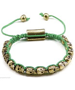 Skull Bracelet Style Macrame One Size Fits All Adjustable Slip Knot - $27.42 CAD