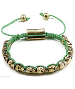 Skull Bracelet Style Macrame One Size Fits All Adjustable Slip Knot - £15.73 GBP