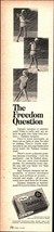 1968 Tampax Tampons Sanitary Napkins Print Ad - Hoola Hoop The Freedom Question - £20.76 GBP