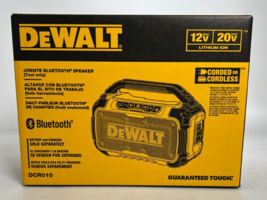 NEW DeWALT DCR010 12V/20V Li-ion Jobsite Bluetooth Speaker Corded/Cordless - $98.99