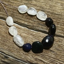 Natural Rainbow Moonstone Iolite Lapis Spinel Beads Loose Gemstone 27.45cts - £4.59 GBP