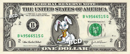 EASTER BUNNY on a REAL Dollar Bill Cute Egg Stuffer &amp; Basket Treat Cash ... - $93.66 MXN