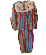 Holly Hobbie pajamas 1970’s Vintage Girls Size 10 2 Piece Flannel Colorf... - $561.21 MXN