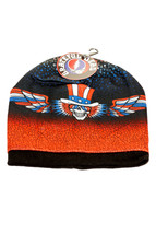 Grateful Dead Psycle Sam Knit Hat/Beanie ~ Black &amp; Red ~ One Size Fits All ~New! - £23.97 GBP