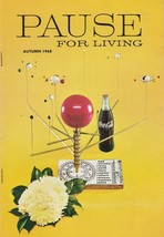 Pause for Living Autumn 1968 Vintage Coca Cola Booklet Parties Candles More - £5.46 GBP