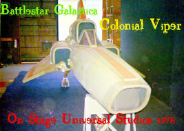 BATTLESTAR GALACTICA--COLONIAL VIPER On-Stage 1978 UNIVERSAL  4 PIC SET ... - $15.78