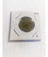 1942 India 2 Annas Coin George VI King Emperor Nickel Vintage Collectible - $6.90 CAD
