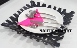 Al-Nurayn Vintage Stainless Steel Silverware Cutlery Set Of 4 By Nautica... - $99.00
