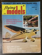 Flying Models Magazine August 1971 - Lead Zeppelin FF - Victor 60 Pylon R/C - £4.46 GBP