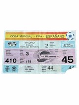 July 2, 1982 FIFA World Cup West Germany vs Spain Match #44 Ticket Stub Madrid - £75.25 GBP