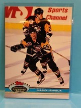 1990 Topps Stadium Club Hockey Mario Lemieux #174 Pittsburgh Penguins HOF - £3.89 GBP